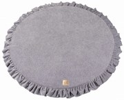Сиво детско килимче за игра ø 100 cm – Meowbaby