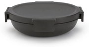 Кутия за храна Brabantia Make&Take 1006299, 1 л, Непропусклива, Херметично затваряне, Без BPA, Тъмносив