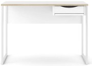 Бяла работна маса , 110 x 48 cm Function Plus - Tvilum