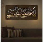 Li-Go 5589/A/DUB2 - LED стенна декорация LED/10W/5V 30000 mAh 110x50 cm дъб