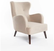 Бежово кадифено кресло Noemye – Bonami Selection