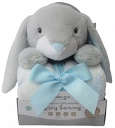 FREEON FREE2PLAY Одеяло 75х90 см + играчка ЗАЙЧЕ СИНЬО