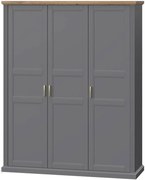 Гардероб 3-врати Tahoma 3D-Anthracite