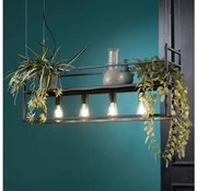 ONLI - Пендел с рафт JEFFER 4xE27/22W/230V черен