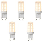 Комплект от 5 димируеми LED крушки G9 3W 280 lm 2700K