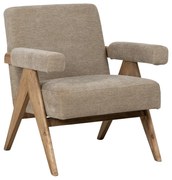 Бежово шенилово кресло Rest – Ixia