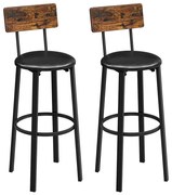 Баров стол AVEN кафяв/черен