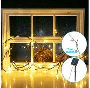 Aigostar - LED соларен гирлянд 72xLED/4м IP65 300mAh топла бяла светлина