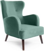 Кадифено кресло в цвят мента Noemye – Bonami Selection