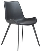 Черен стол за хранене от изкуствена кожа DAN-FORM Дания Hype - DAN-FORM Denmark