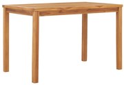 49360 vidaXL Градинска трапезна маса, 120x70x77 см, тик масив