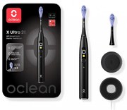 Електрическа четка за зъби Oclean X Ultra 20, AI гласов асистент, 84000 об/мин, Wi-Fi, Bluetooth, Touch screen, До 40 дни автономност, Черен