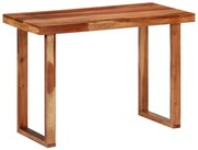 353317 vidaXL Трапезна маса, 110x50x76 см, акациево дърво масив