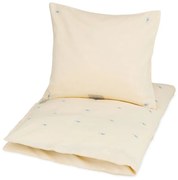 Светложълто детско спално бельо от органичен памук 70x100 cm Sea Garden – Cam Cam Copenhagen