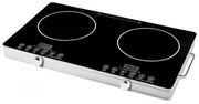 Двоен инфрачервен котлон Elite EFP-1258T, 4400W, LED дисплей, Сензорно управление, Таймер, Черен/сив