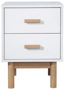 Бяло нощно шкафче Melanie – Støraa