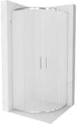 Mexen Rio полукръгла душ кабина 70 x 70 см, матова, хром - 863-070-070-01-30