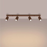 Brilagi - LED спот CRESTO 4xGU10/10W/230V кафяво