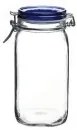 Стъклен буркан със син капак 1л FIDO-(1.49530) - Bormioli Rocco
