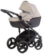 Комбинирана бебешка количка Naomi 18 - 2в1 DIZAIN BABY - капучино