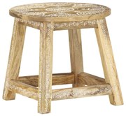 287445 vidaXL 287445  Hand-painted Stool 38x38x35 cm Solid Mango Wood