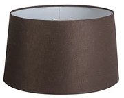 Ленен абажур кафяв кръгъл ъглов 35/30/18