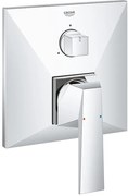 Външни части на смесител за баня Grohe Allure Brilliant II-Silver Glossy