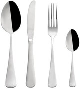 Прибори за хранене от неръждаема стомана в сребрист цвят 24 бр. Canada - Orion