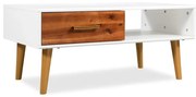 245736 vidaXL Маса за кафе, масивно акациево дърво, 90x50x40 см