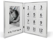 Стояща рамка в сребристо 21x26 cm My First Year – Zilverstad