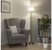 Brilagi - LED подова лампа CERIA 1xE27/40W/230V Ø 25 cm бяла/матов хром