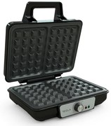 Гофретник Tesla WM200BX, 1000W, За 2 гофрети, Незалепващи плочи, 140 - 220C, Сребрист/Черен