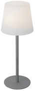 Настолна лампа сива акумулаторна с LED и димер IP54 - Jude