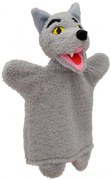 Moravská - Кукла за театър Вълк, сив, 30 см. 24603B