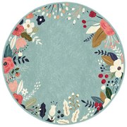 Кръгъл килим подходящ за пране и за прахосмукачки роботи ø 120 cm Comfort – Mila Home