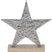 Eglo 427112 - Коледна декорация BALIGUIAN 21x20,5 см звезда/сребрист