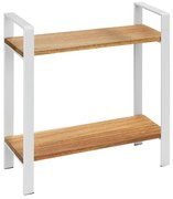 WENKO 53024100 - Полица LOUISA 32x33 cm бяла/кафява