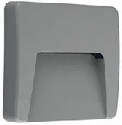 Аплик за стена LED SiКошче-Gray-Length: 12 cm. Height: 12 cm.