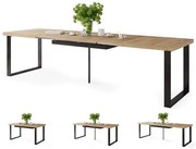 АВЕЛА Дъб Крафт злато - ЛОФТОВА ХОЛНА/ТРАПЕЗНА МАСА РАЗТЕГАТЕЛНА ДО 310 cм!