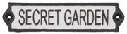 Знак от излято желязо 21x5 cm Secret Garden – Esschert Design