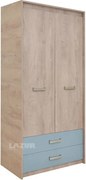 Гардероб Киндер с две врати и чекмеджета