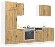 3314790 vidaXL Комплект кухненски шкафове от 7 части Kalmar, инженерно дърво
