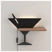 Черна LED стенна лампа Piccolo – Candellux Lighting