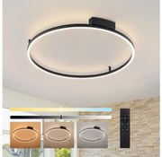 Brilagi - Димируемо LED осветително тяло PORTOFINO LED/60W/230V Ø 80 см черно + дистанционно управление