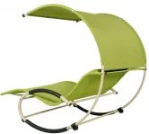 Шезлонг тип легло Alpha MT030017 зелен