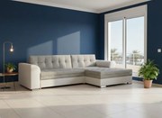 Ъгъл диван Comfort-Right-White - Gray