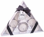 Чаена комплект свещи и свещник 8 бр. с коледен мотив – Casa Selección