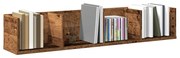 855950 vidaXL CD стенен рафт, старо дърво, 100x18x18 см, ПДЧ