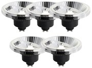 Комплект от 5 димируеми GU10 LED крушки 111мм 10.5W 770 lm 4000K
