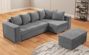 Разтегателен ъглов диван + табуретка Лондо